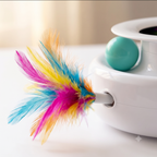2-in-1 Smart Interactive Cat Toy — Automatic Feather Wand & Fun Ball, 5 Play Modes - The Big Pet Shop