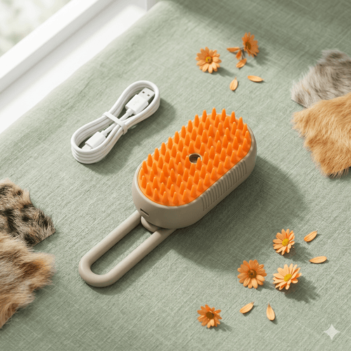 Big Mist 3-in-1 Pet Grooming Brush Steam Spray Deshedding - The Big Pet Shop