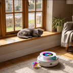 2-in-1 Smart Interactive Cat Toy — Automatic Feather Wand & Fun Ball, 5 Play Modes - The Big Pet Shop