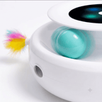 2-in-1 Smart Interactive Cat Toy — Automatic Feather Wand & Fun Ball, 5 Play Modes - The Big Pet Shop