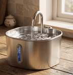 The Big Splash — Automatic Cat & Dog Water Fountain, Stainless Steel with Filter (2.2L) - The Big Pet Shop