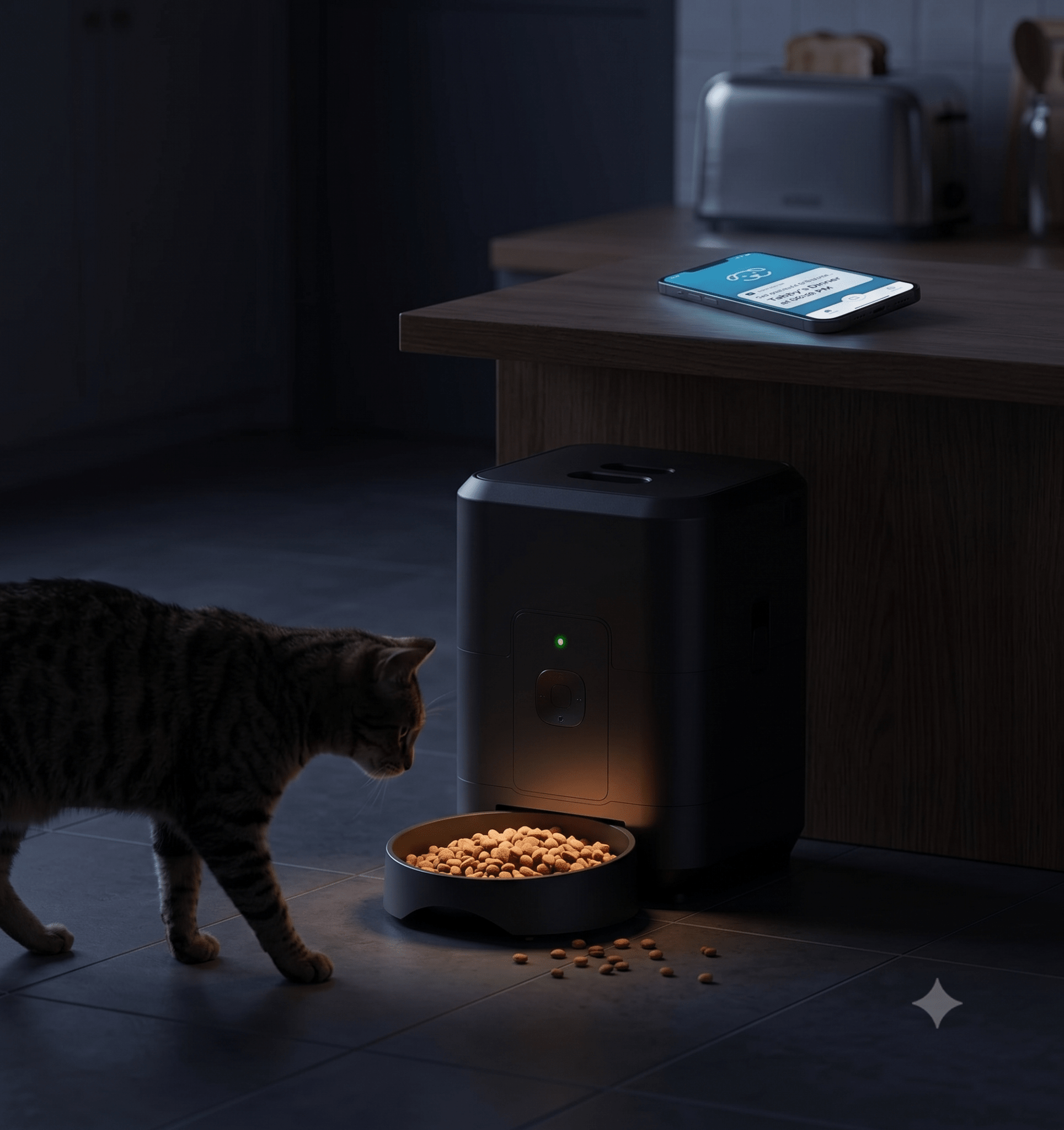 Smart WiFi Automatic Pet Feeder – App-Controlled Cat & Dog Food Dispenser with Timed Scheduling - The Big Pet Shop