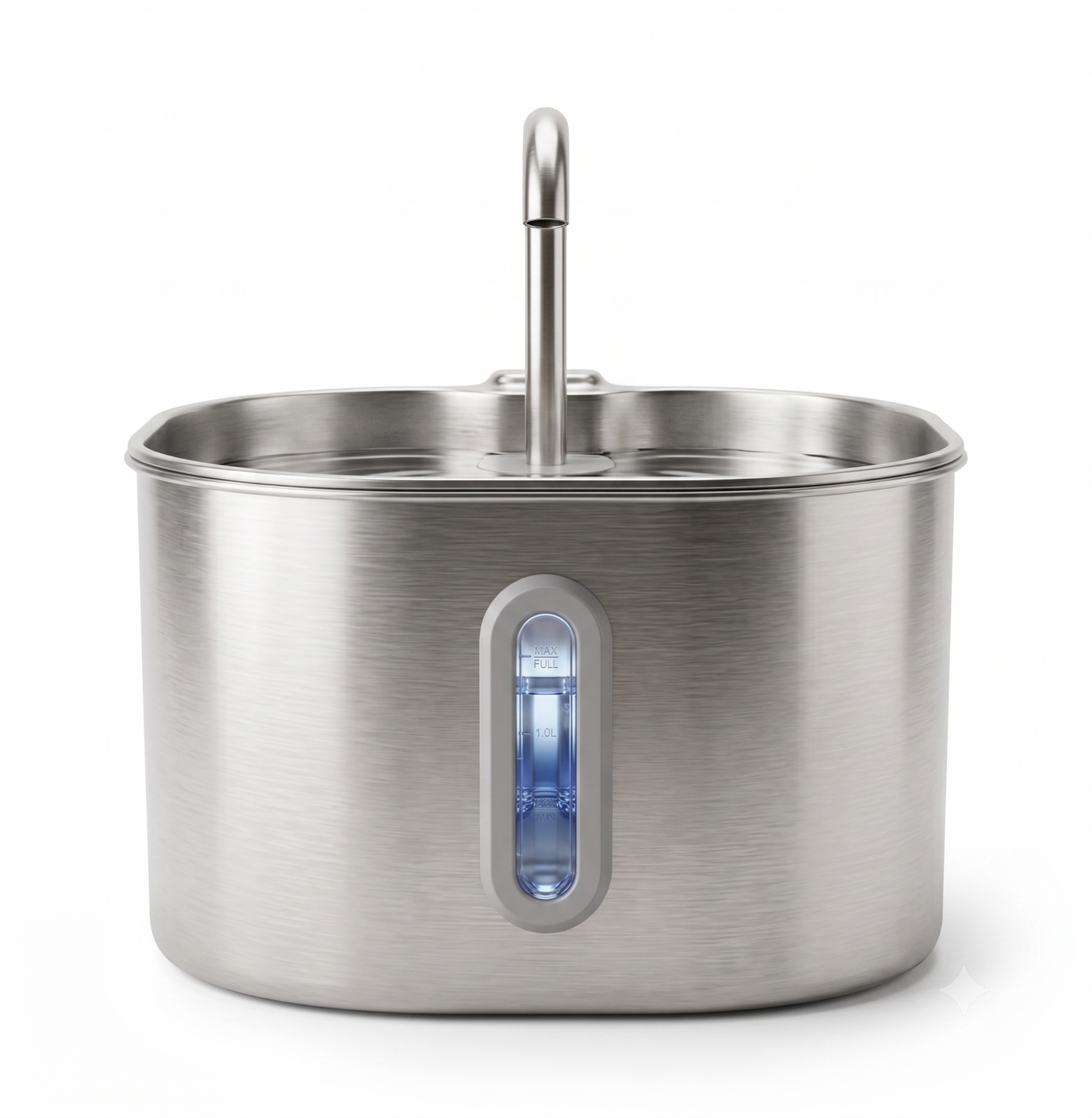The Big Splash replaceable filter component, stainless steel pet water fountain
