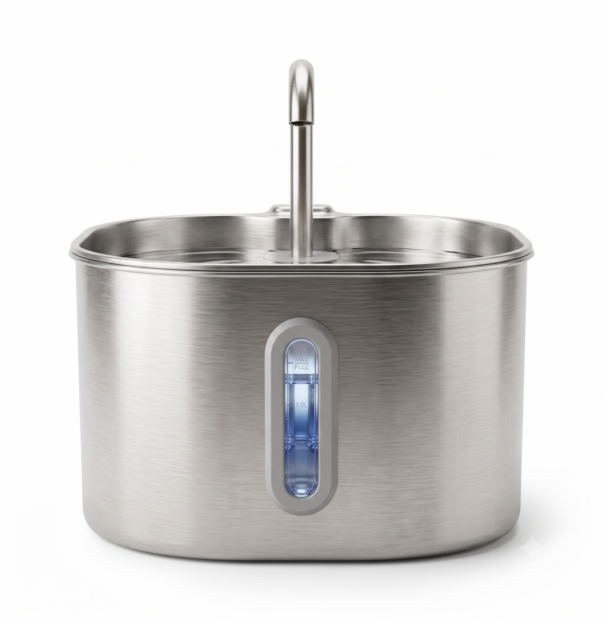 The Big Splash replaceable filter component, stainless steel pet water fountain