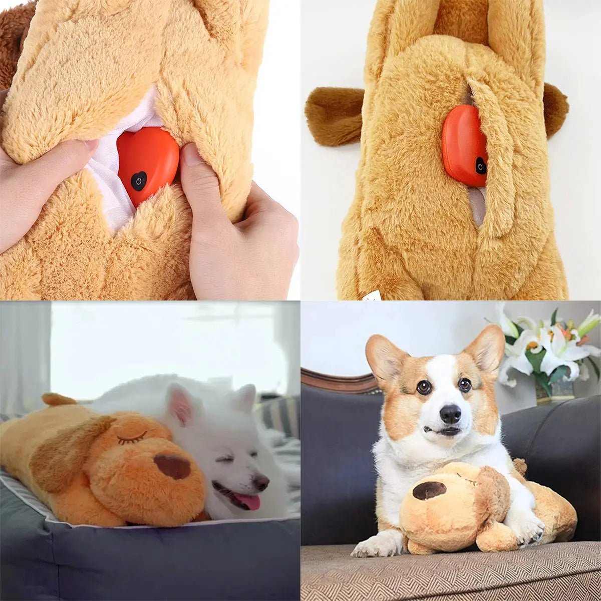 The Big Snuggle™ Calming Heartbeat Puppy Toy - The Big Pet Shop