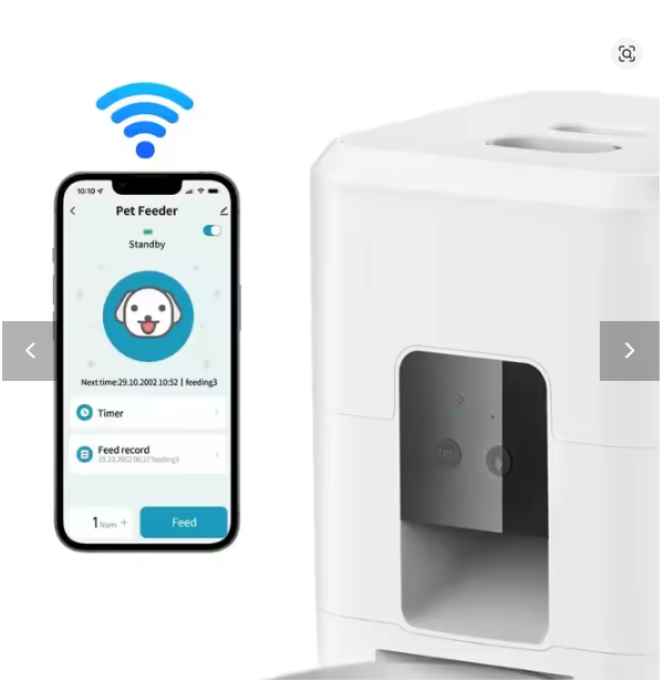 Smart WiFi Automatic Pet Feeder – App-Controlled Cat & Dog Food Dispenser with Timed Scheduling