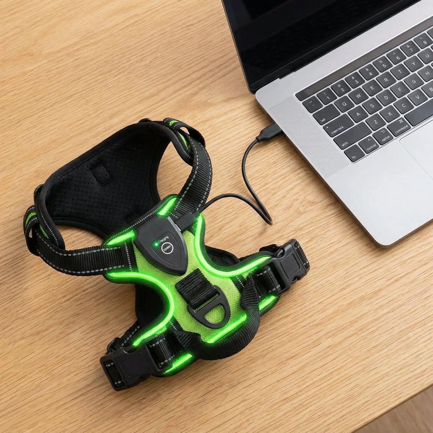 Glow Bright Dog Harness – Keep Your Dog Visible & Safe on Night Walks - The Big Pet Shop