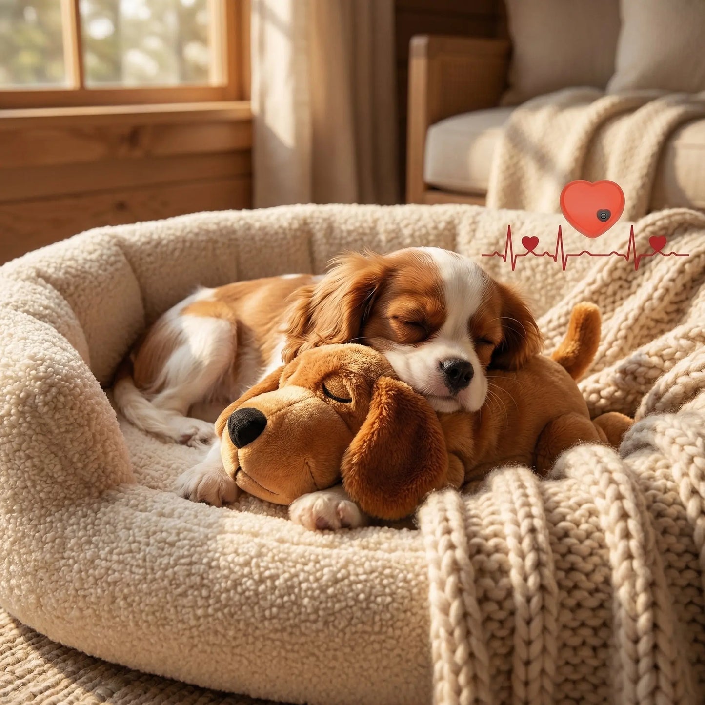The Big Snuggle™ Calming Heartbeat Puppy Toy - The Big Pet Shop