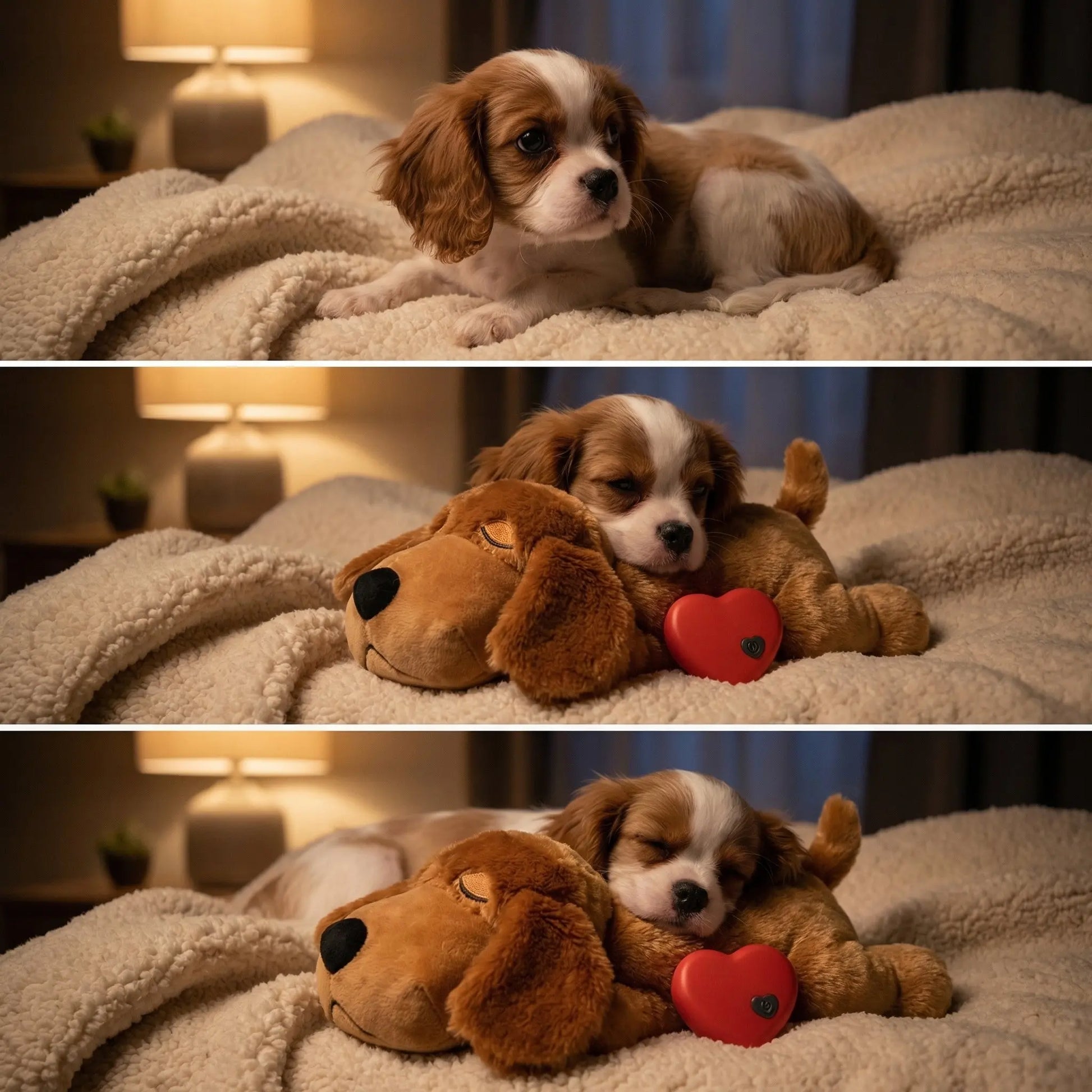 The Big Snuggle Heartbeat Comfort Puppy Toy - The Big Pet Shop