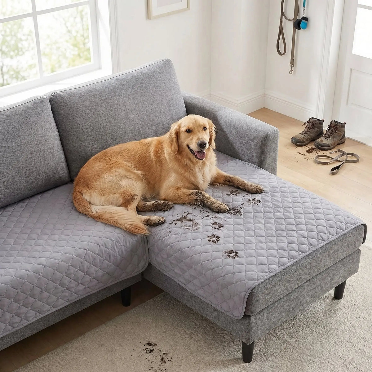 The Big Dry™ Waterproof Dog Blanket – Reversible Sofa, Bed & Car Seat Protector - The Big Pet Shop