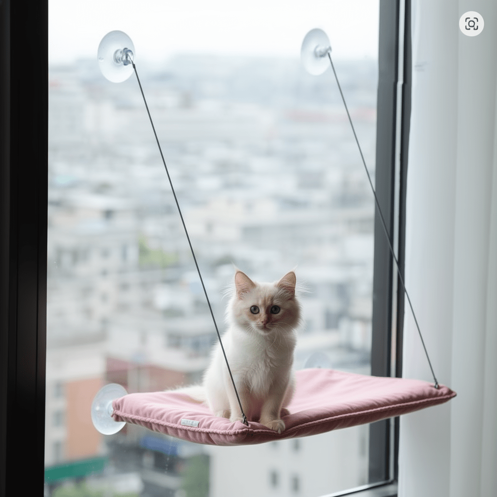The Big Lookout — Suction Cup Cat Window Hammock - The Big Pet Shop