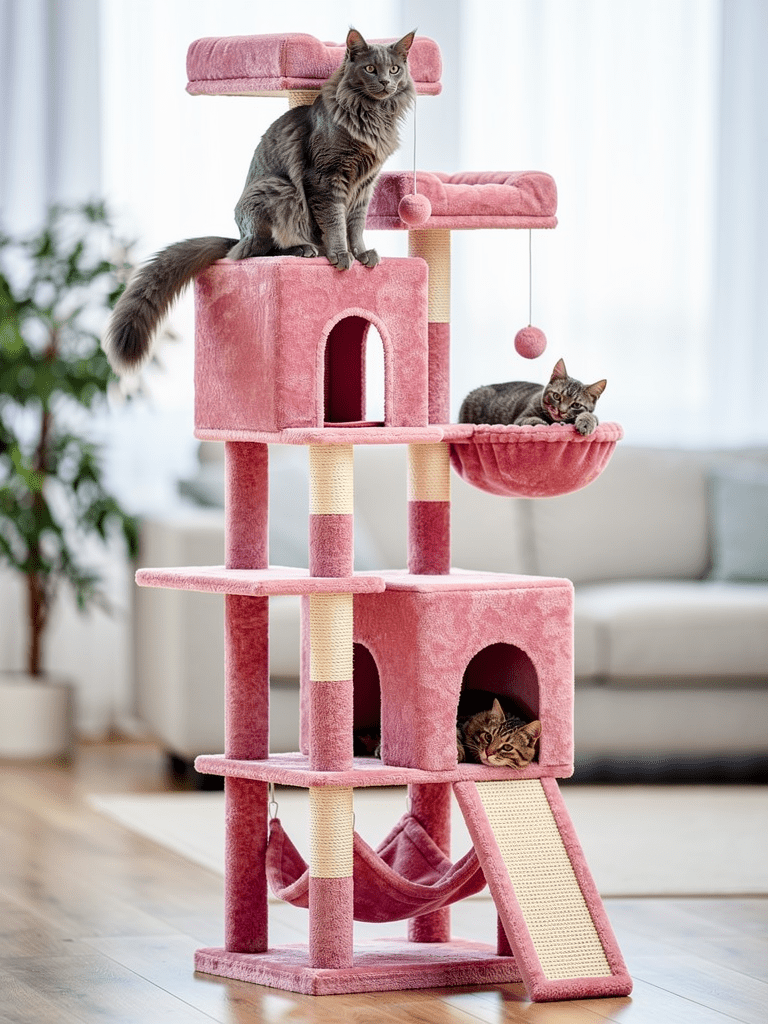 The Big Castle — Multi-Level Cat Tree with Scratching Posts - The Big Pet Shop