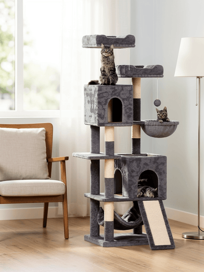 The Big Castle — Multi-Level Cat Tree with Scratching Posts - The Big Pet Shop