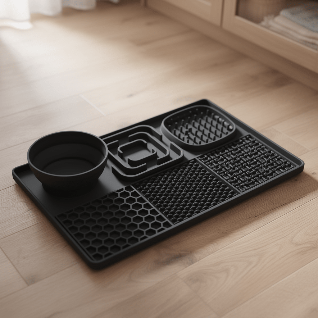 The Big Spread — 4-in-1 Silicone Slow Feeder, Lick Mat & Bowl Tray for Dogs & Cats - The Big Pet Shop