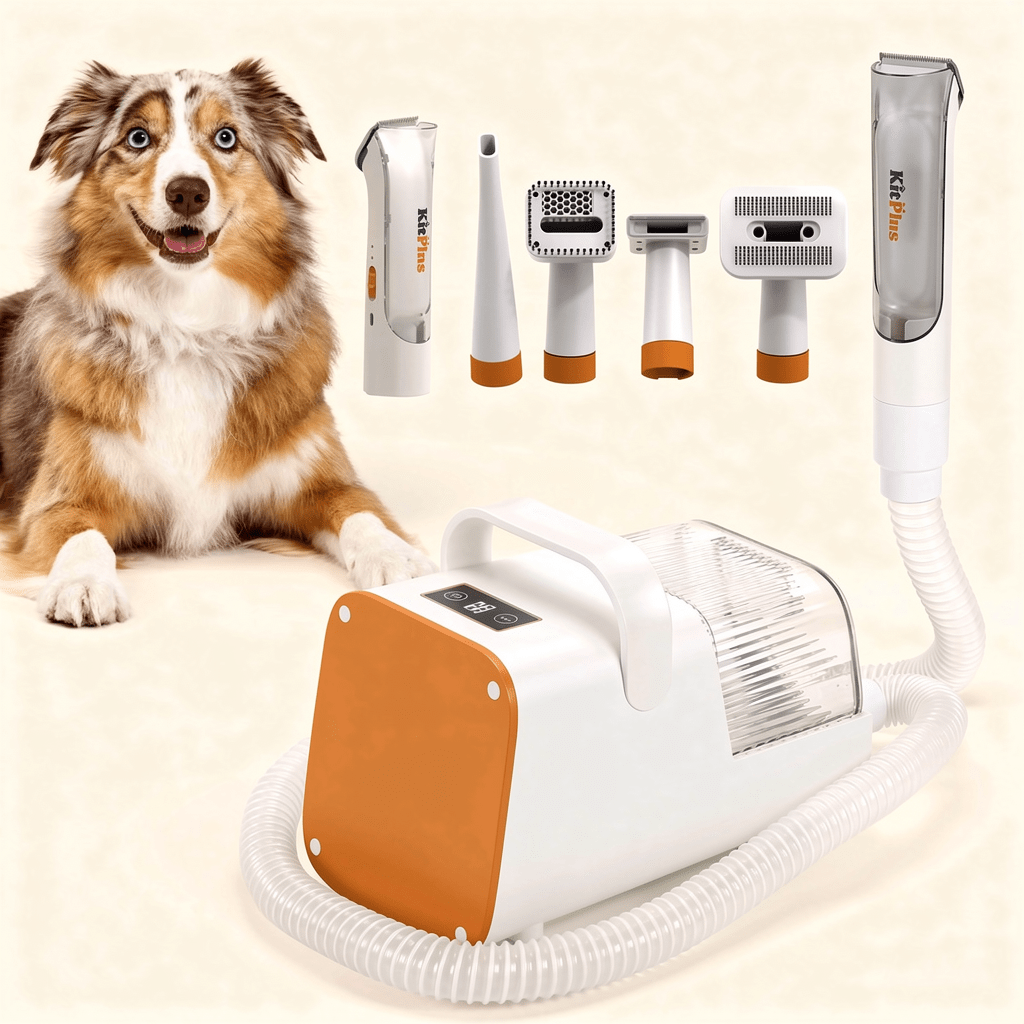 The Big Groom — All-In-One Pet Grooming Vacuum Kit, 12000Pa 5-Mode Suction, 11 Tools - The Big Pet Shop