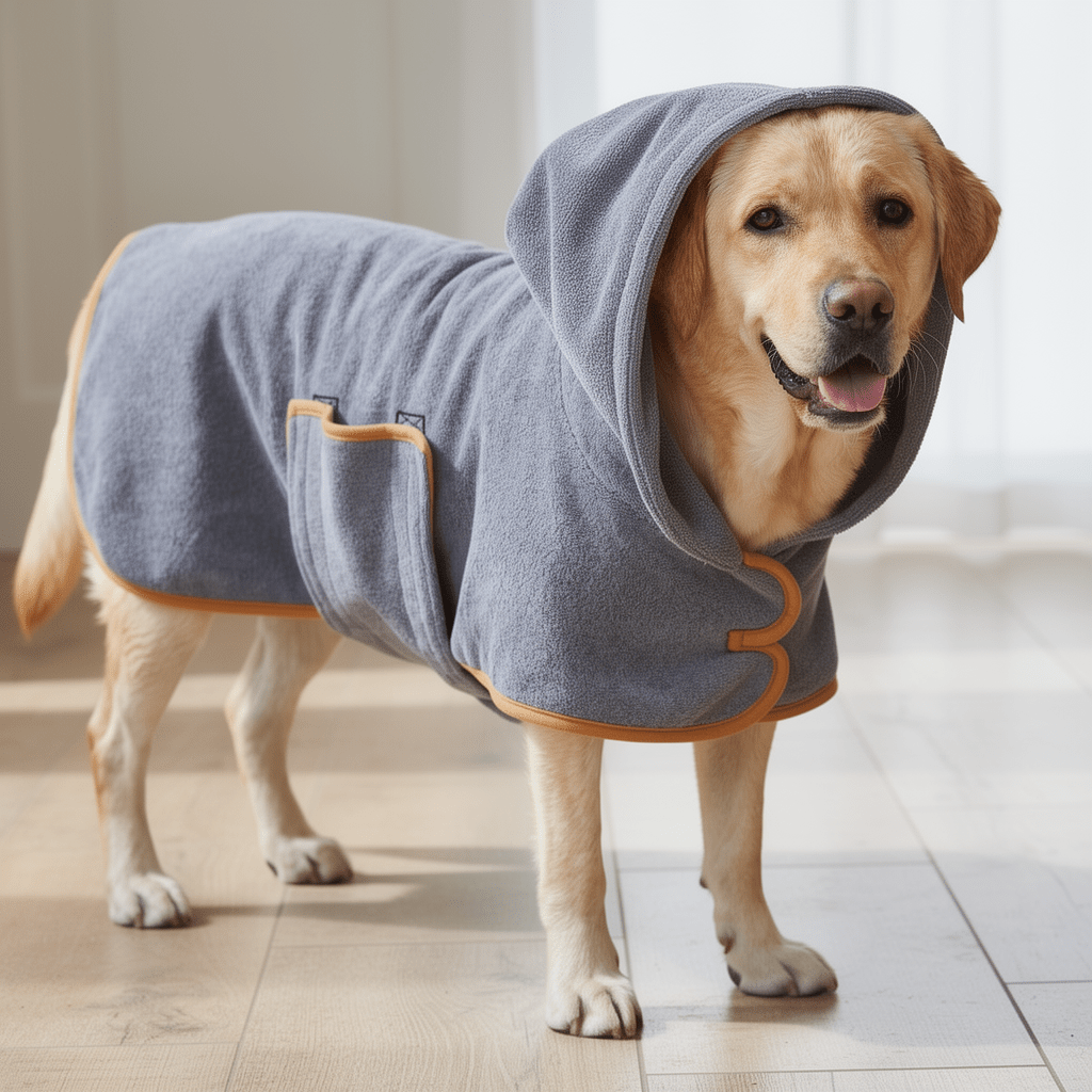 The Big Wrap — Super-Absorbent Dog Drying Robe - The Big Pet Shop