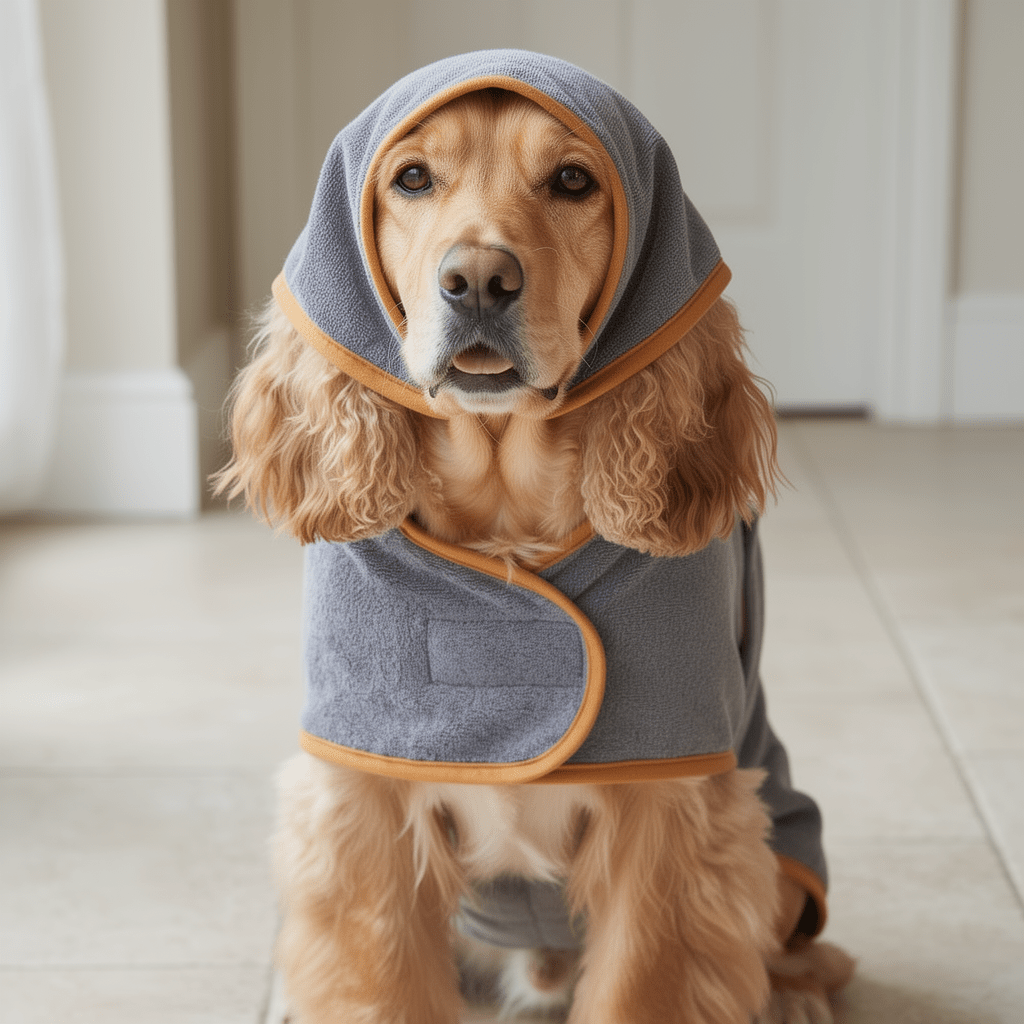 The Big Wrap — Super-Absorbent Dog Drying Robe - The Big Pet Shop