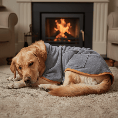 The Big Wrap — Super-Absorbent Dog Drying Robe - The Big Pet Shop