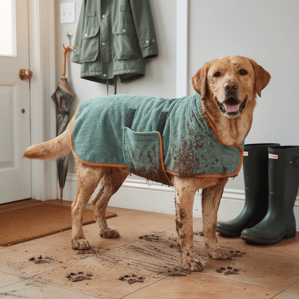 The Big Wrap — Super-Absorbent Dog Drying Robe - The Big Pet Shop