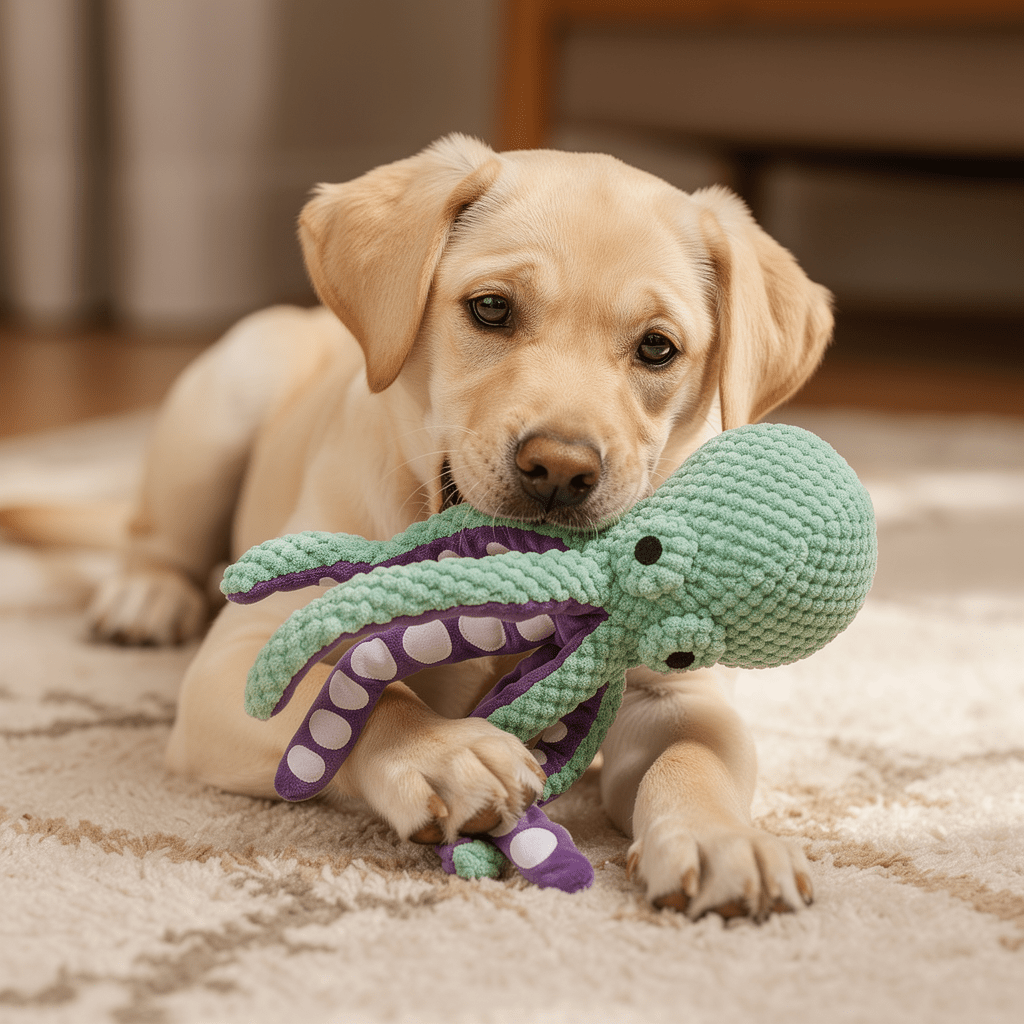 The Big Tangle — Crocheted Octopus Plush Dog Toy - The Big Pet Shop