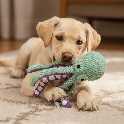 The Big Tangle — Crocheted Octopus Plush Dog Toy - The Big Pet Shop