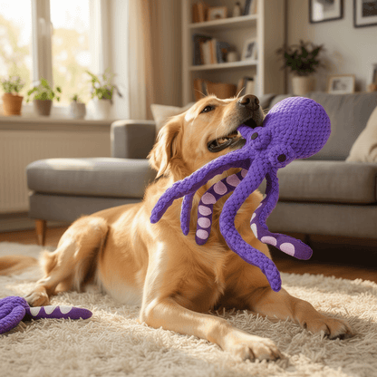 The Big Tangle — Crocheted Octopus Plush Dog Toy - The Big Pet Shop