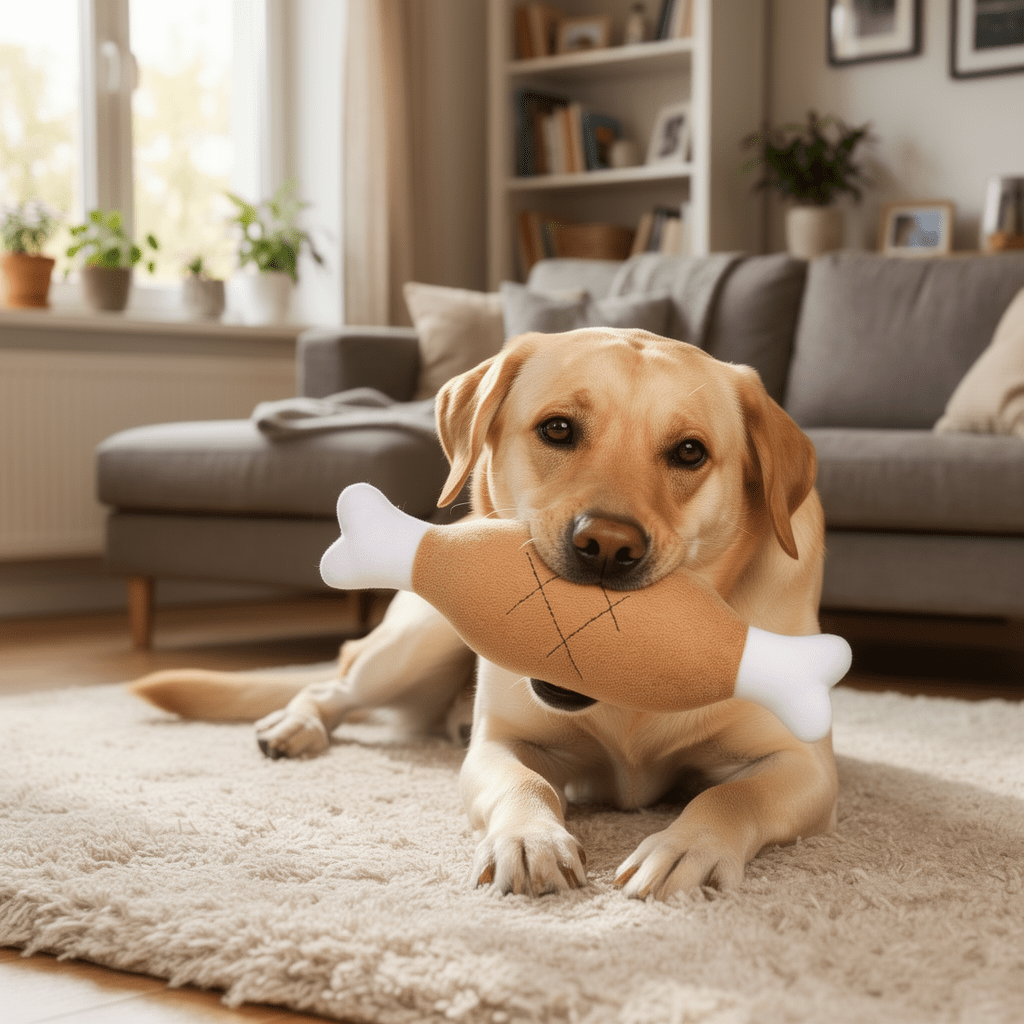 The Big Peck — Chicken Leg Plush Dog Toy - The Big Pet Shop