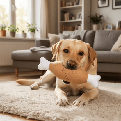 The Big Peck — Chicken Leg Plush Dog Toy - The Big Pet Shop