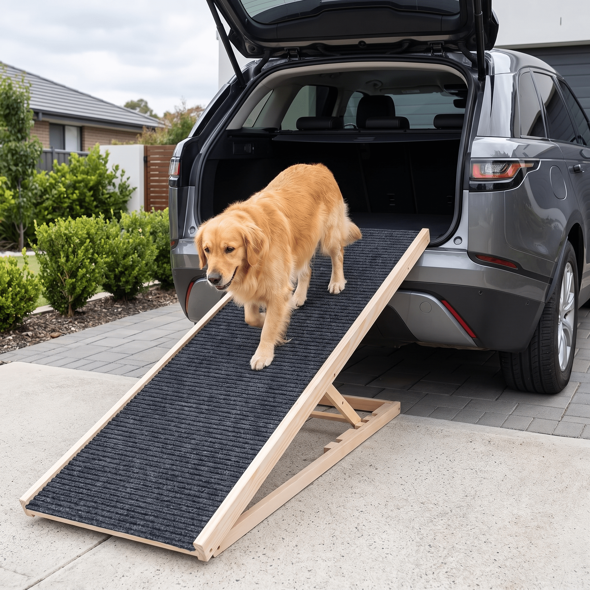 The Big Step — Adjustable Wooden Pet Ramp for Car & Sofa - The Big Pet Shop