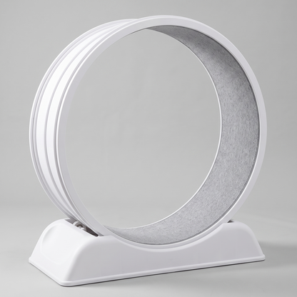 The Big Run white cat exercise wheel treadmill - studio product shot