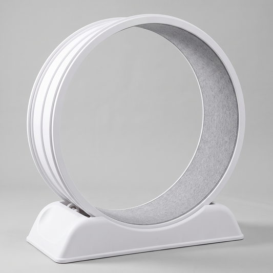 The Big Run white cat exercise wheel treadmill - studio product shot
