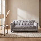The Big Lounge velvet Chesterfield pet sofa in a luxury living room setting