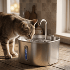 The Big Splash — Automatic Cat & Dog Water Fountain, Stainless Steel with Filter (2.2L) - The Big Pet Shop