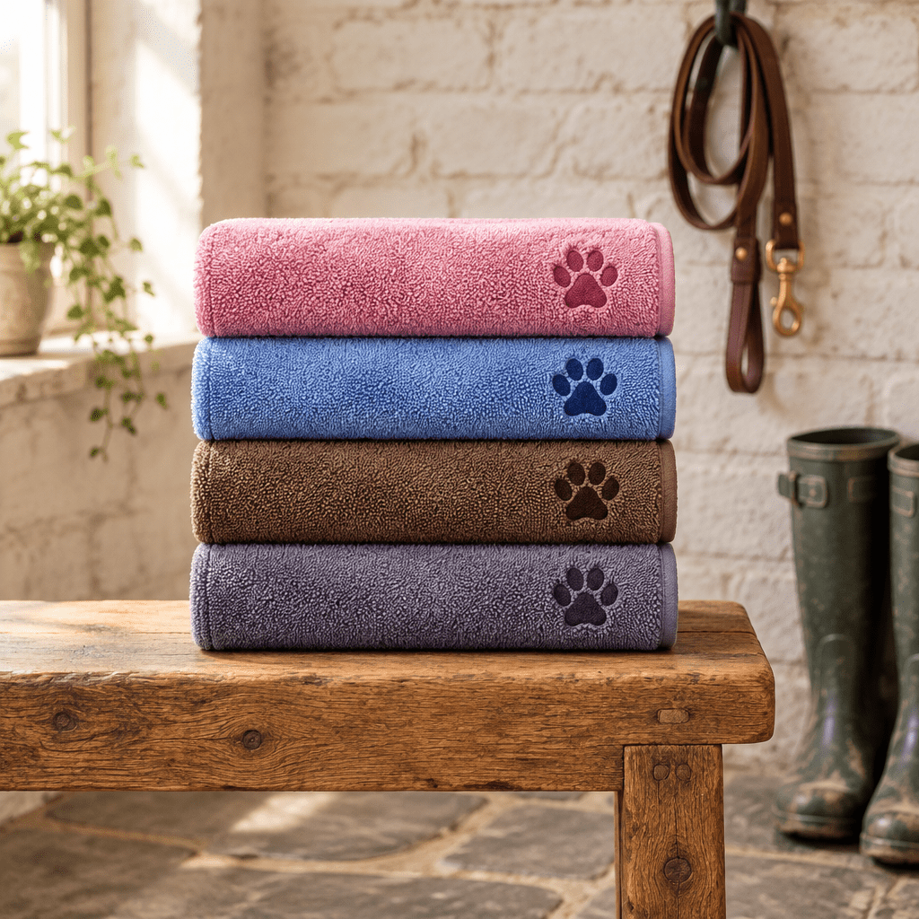 The Big Dry-Off Kit — Drying Coat + Large Paw Towel Bundle - The Big Pet Shop