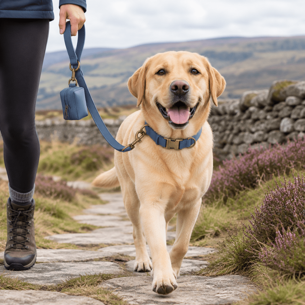The Big Walk Set — Personalised Collar, Lead & Poop Bag Holder - The Big Pet Shop