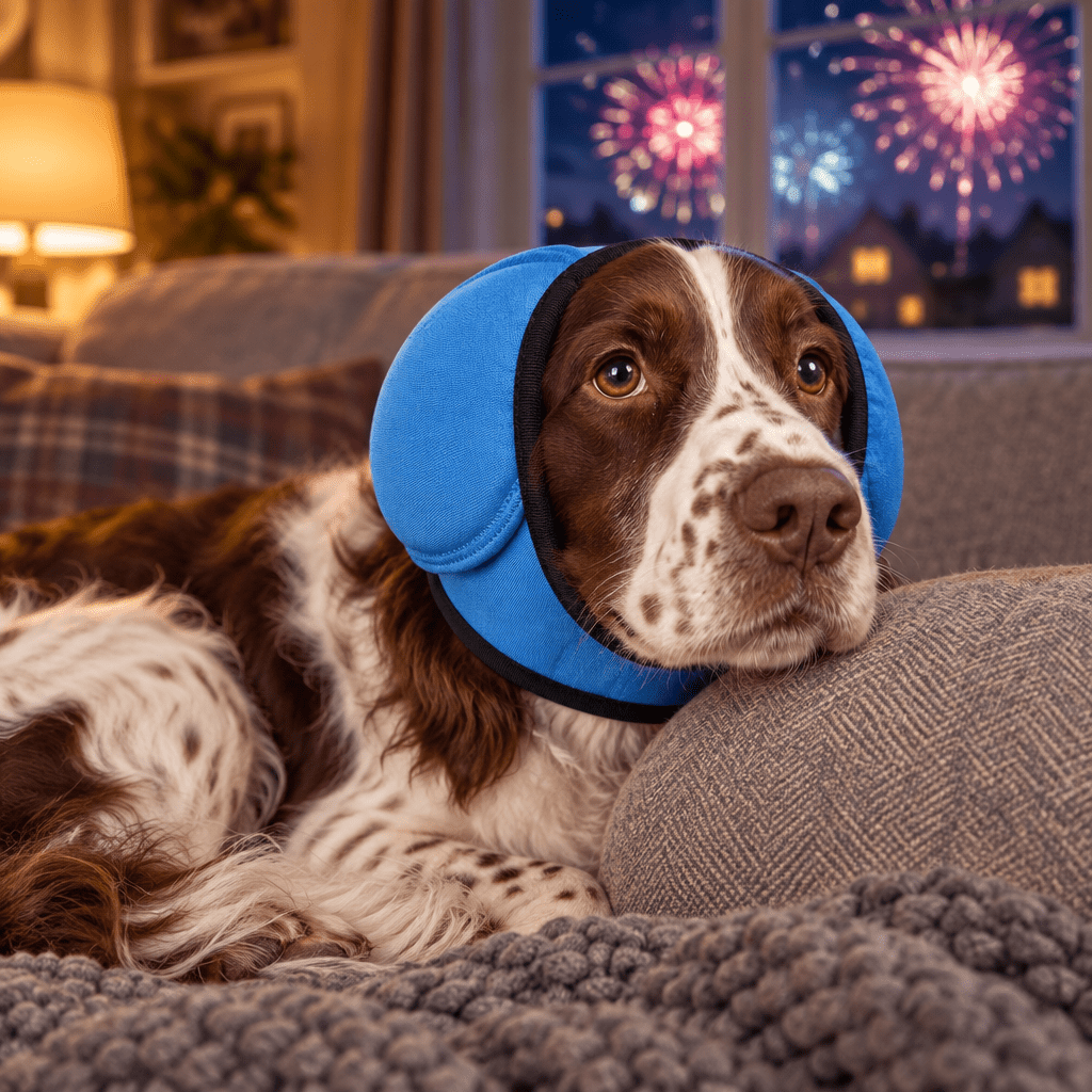 The Big Hush — Calming Dog Ear Hood for Fireworks & Grooming - The Big Pet Shop