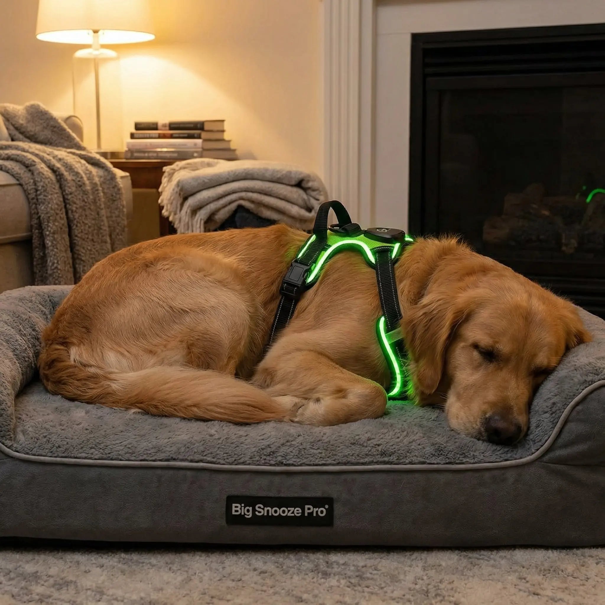 Glow Bright Dog Harness – Keep Your Dog Visible & Safe on Night Walks - The Big Pet Shop