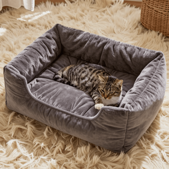 The Big Snooze Mini — Cosy Bolster Bed for Cats & Small Dogs - The Big Pet Shop