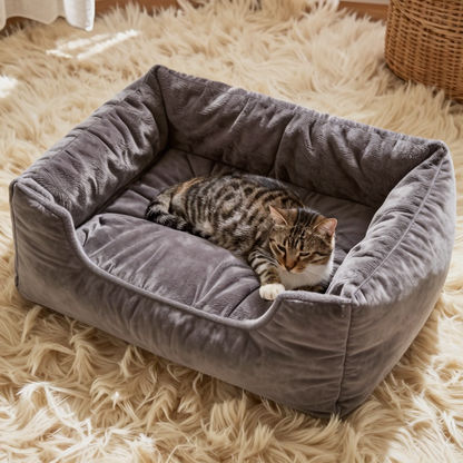 The Big Snooze Mini — Cosy Bolster Bed for Cats & Small Dogs