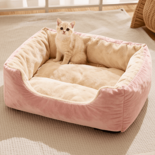 The Big Snooze Mini — Cosy Bolster Bed for Cats & Small Dogs - The Big Pet Shop