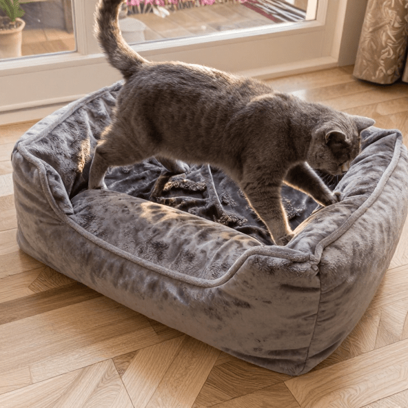 The Big Snooze Mini — Cosy Bolster Bed for Cats & Small Dogs - The Big Pet Shop